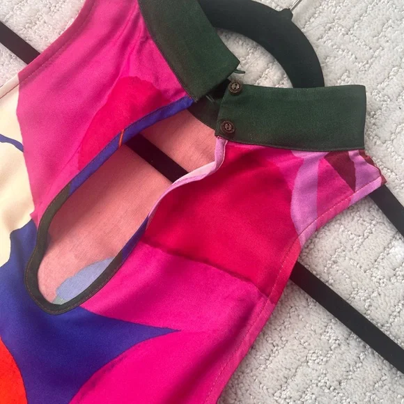 FARM Rio Red Floral Maxi Dress with Pink, Purple & White Accents - Picture 3 of 4